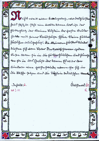 Vatis Schulaufsatz Nr. 10 von 1930