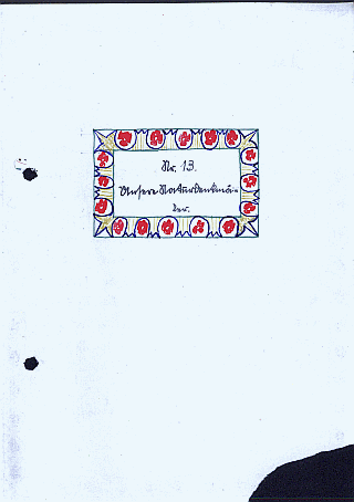 Vatis Schulaufsatz Nr. 13 von 1930