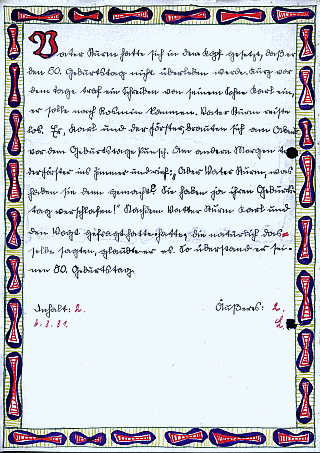 Vatis Schulaufsatz Nr. 14 von 1930