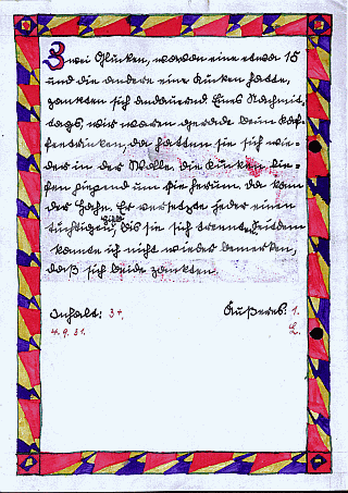 Vatis Schulaufsatz Nr. 07 von 1931