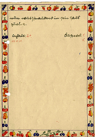 Vatis Schulaufsatz Nr. 09 von 1931