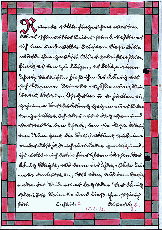 Vatis Schulaufsatz Nr. 13 von 1931