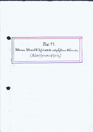 Vatis Schulaufsatz Nr. 11 von 1932