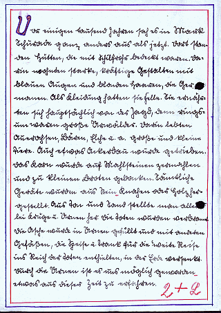 Vatis Schulaufsatz Nr. 11 von 1932